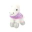 Miss Melody plush keyring, white horse