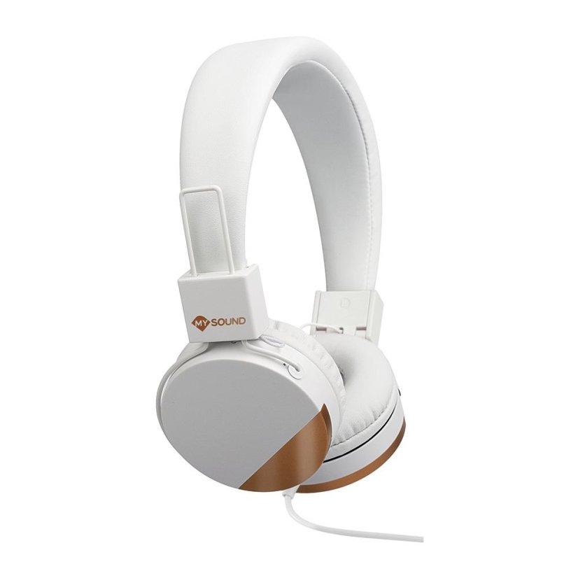Meliconi My sound Speak Metal 497458 white and gold headphones
