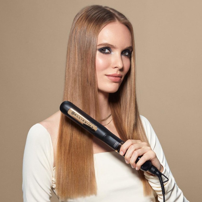 Bellissima 11915 black and gold hair straightener