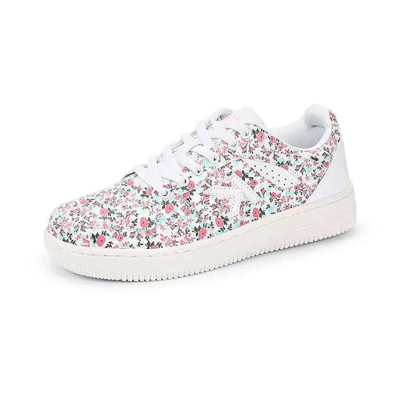 Damenschuhe Kelme Retrobasket Flowers - Farbe: Weiß, Größe: 35