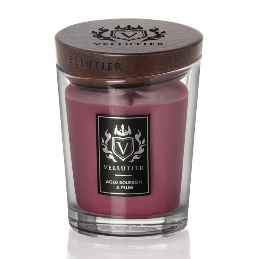 Vellutier medium candle, Aged Bourbon & Plum