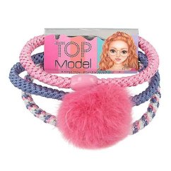 Sada elastických gumičiek do vlasov Top Model, 3 ks