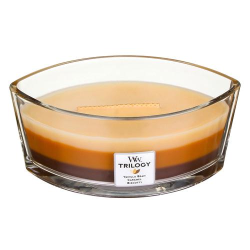 WoodWick Trilogy Boat Candle, Café Sweets WoodWick Trilogy Boat Candle, Café Sweets