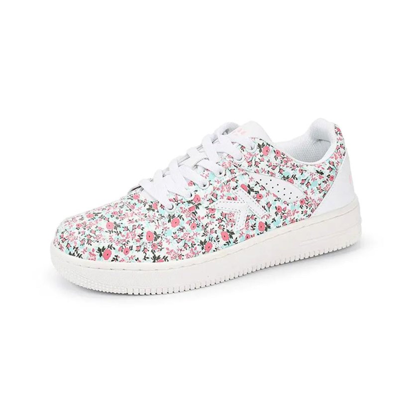 Damenschuhe Kelme Retrobasket Flowers - Farbe: Weiß, Größe: 35