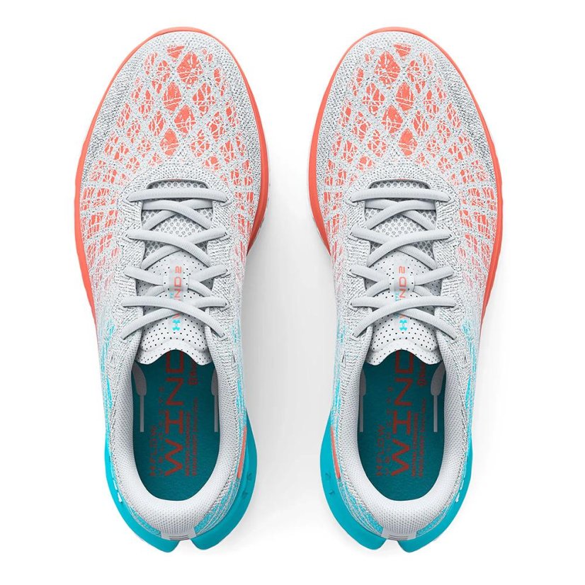 Under Armour Flow Velociti Wind 2 W running shoes - Color: White/turquoise, Size: 42