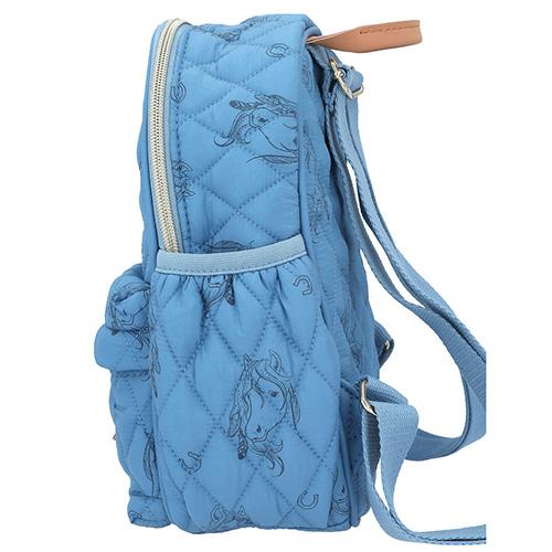 Miss Melody backpack, horse print, blue
