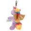 Ylvi unicorn plush keychain with carabiner, glittery wings