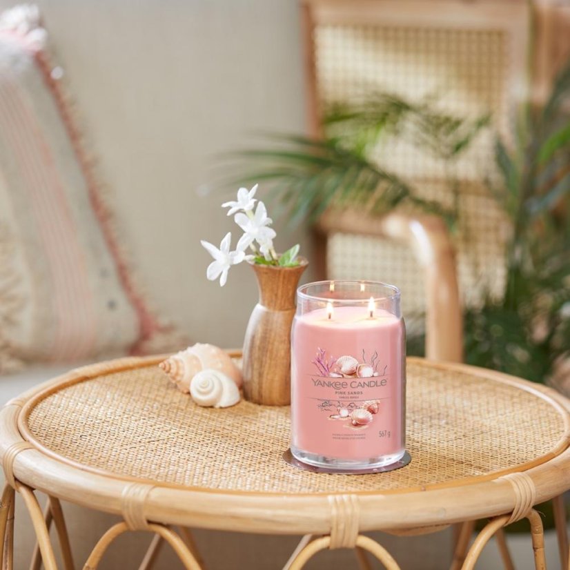 Yankee candle Signature Kerze groß, Pink Sands