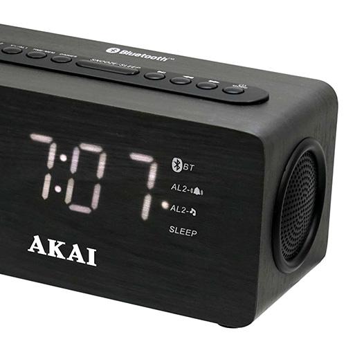 AKAI ACR-2993 čierny rádiový budík