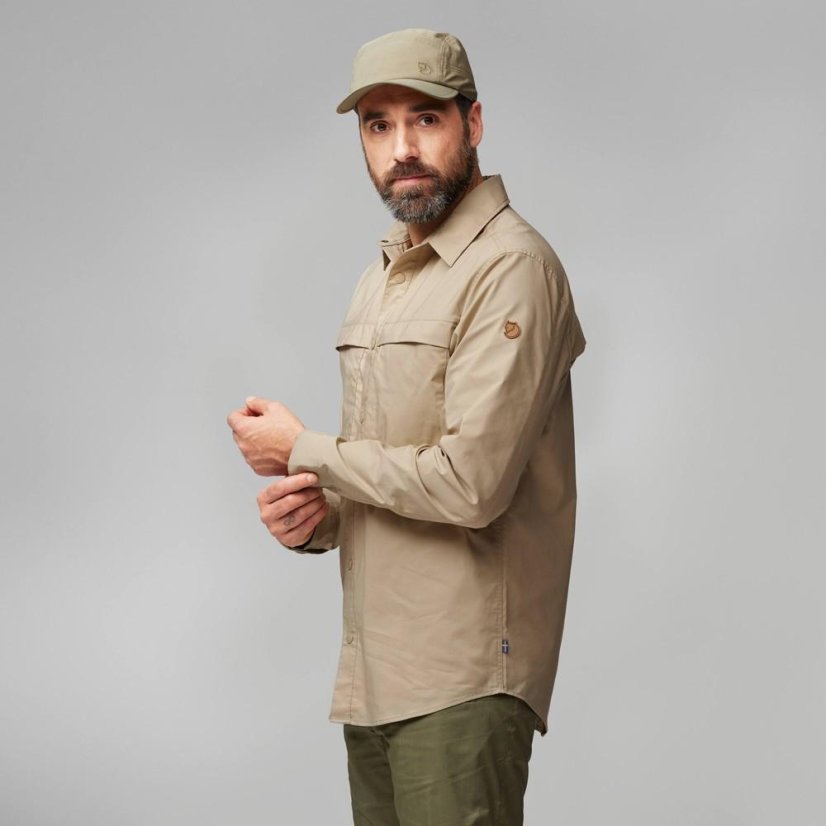 Pánská košile Fjällräven Abisko Trail Shirt LS M - Farba: Sivá, Veľkosť: S