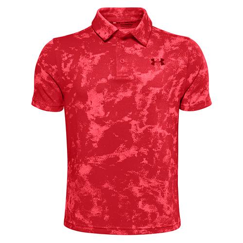 Under Armour Playoff Polo fiú póló - Szín: Piros, Méret: L
