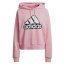 Dámská mikina Adidas Essentials Bluv Q1 HD - Farbe: Rosa, Größe: S