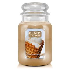 Svíčka Country Candle velká, Salted Waffle Cone