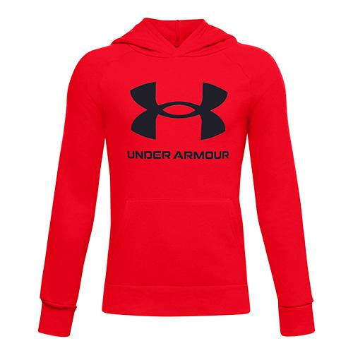 Under Armour RIVAL FLEECE HOODIE boys' sweatshirt - Color: Black, Size: 127-137
