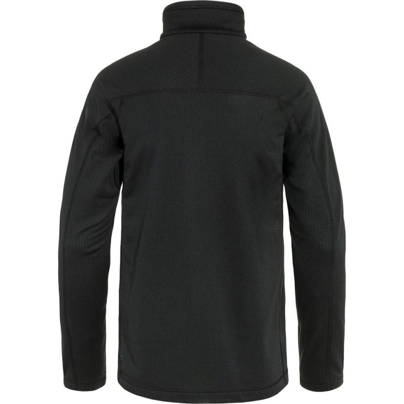 Pánská mikina Fjällräven Abisko Lite Fleece Half Zip M - Farba: Čierna, Veľkosť: S