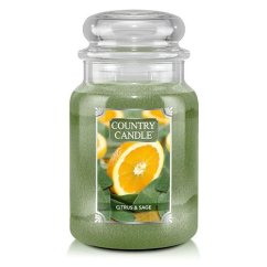 Country Candle large, Citrus & Sage