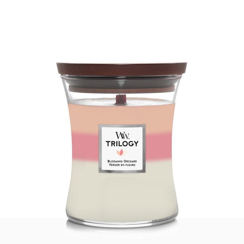 WoodWick Trilogy Kerze mittelgroß, Blooming Orchard