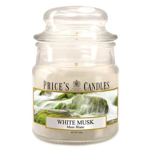 Świeca Price's Candles mała, White Musk