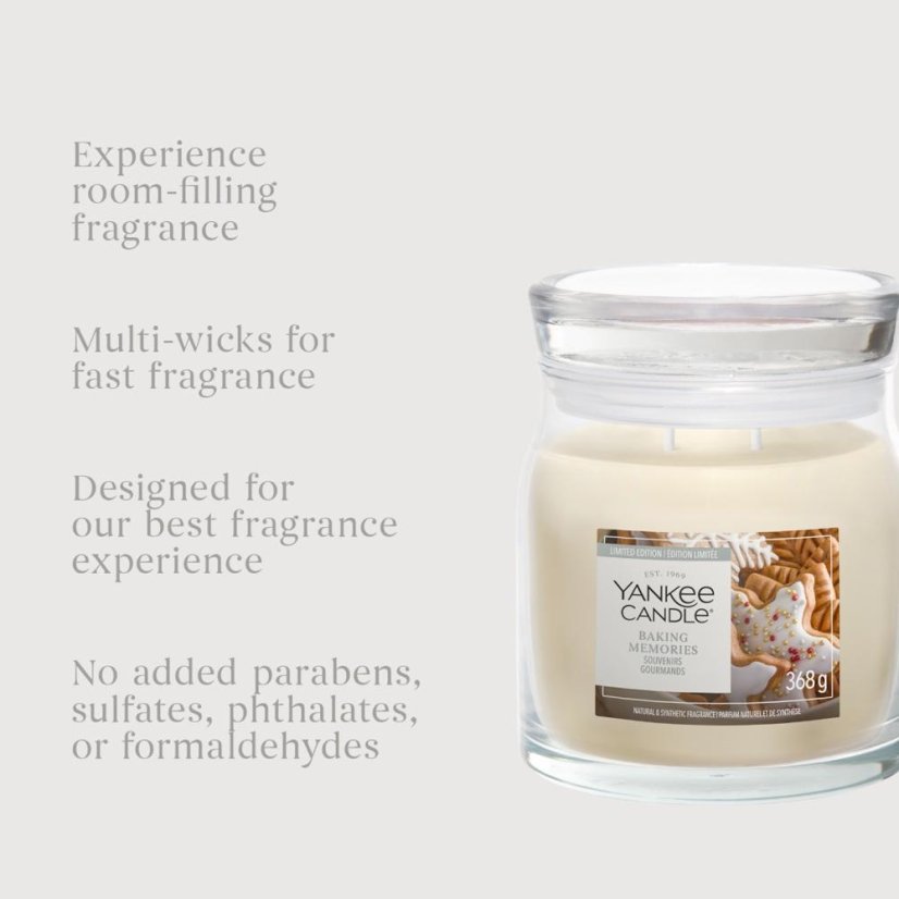 Yankee candle Signature Medium Candle, Baking Memories