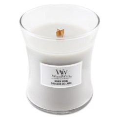 Svíčka WoodWick střední, Warm Wool