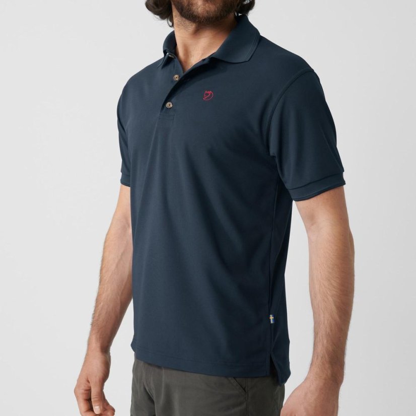 Pánská polokošile Fjällräven Crowley Pique Shirt M - Farba: Sivá, Veľkosť: S