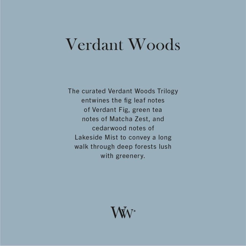 WoodWick Trilogy-Kerze im Schiffsglas, Verdant Woods