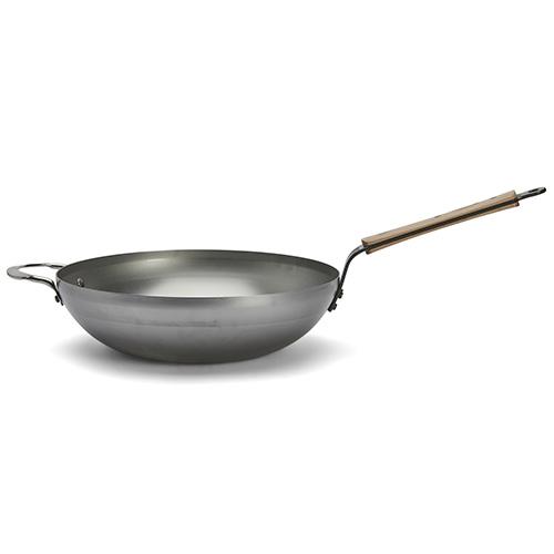 Patelnia WOK de Buyer Mineral B Bois 5717.32, 32 cm