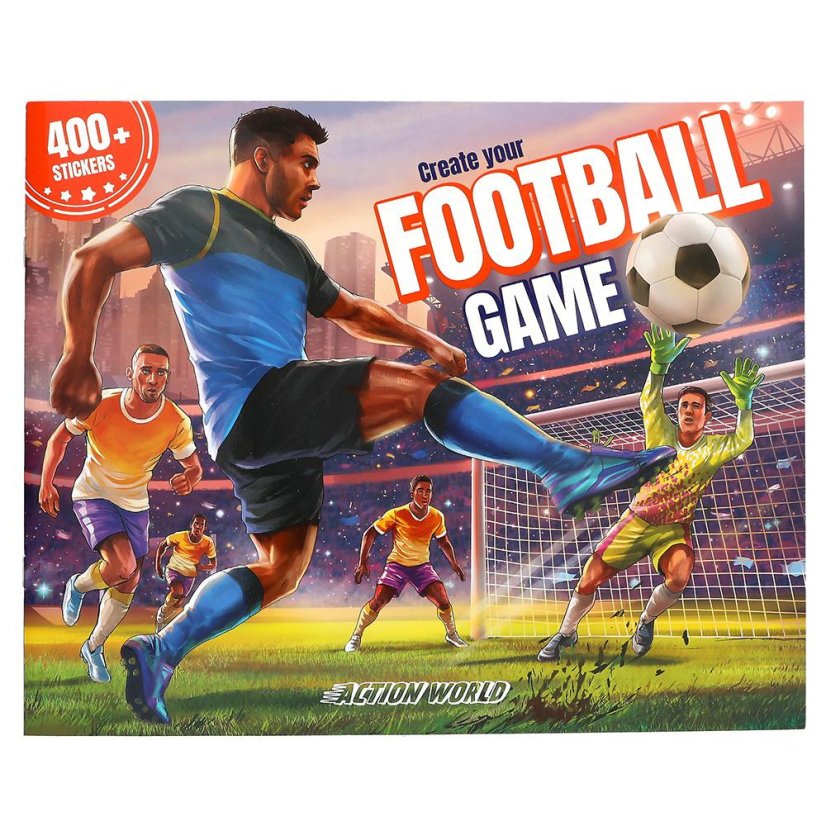 Kreatív focis füzet matricákkal – Action World