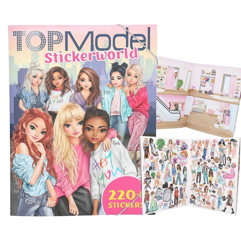 Kreatives Heft Top Model Stickerworld 220 Aufkleber