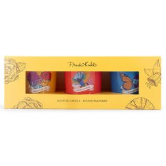 Svíčky Frida Kahlo 3x malá, La Belle vie, Exotic Jasmine, Essence of Life