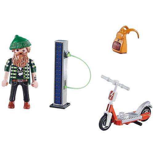 Hipster s elektrokoloběžkou Playmobil 70873