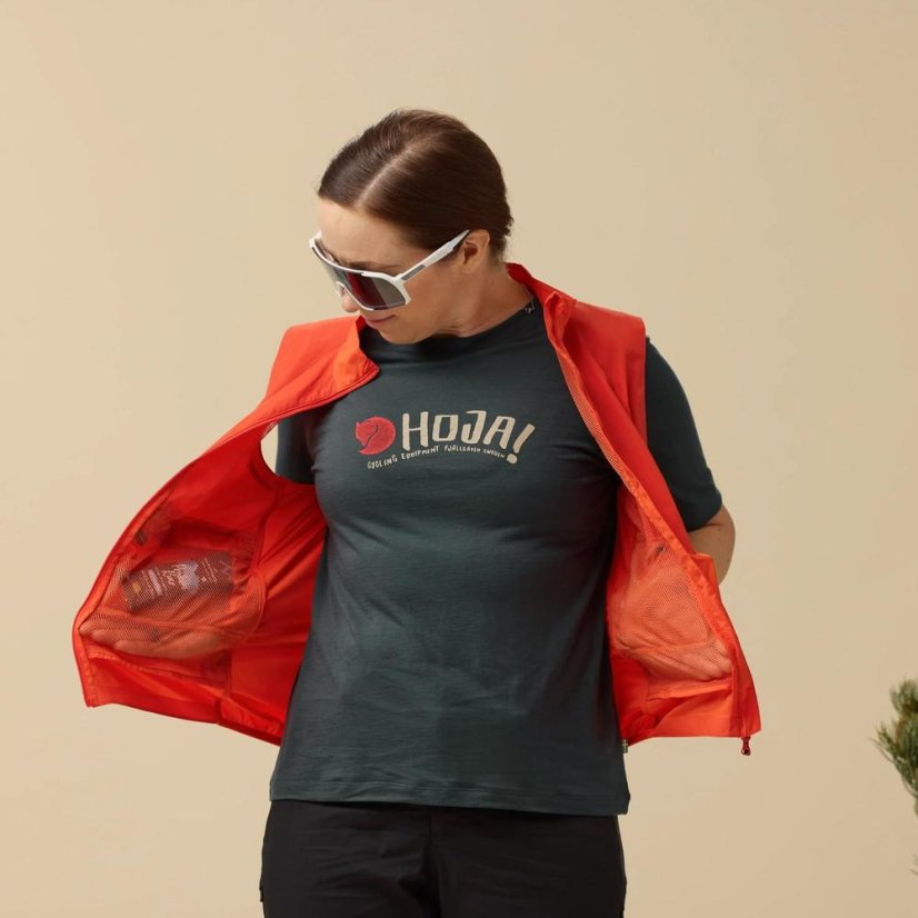 Dámské tričko Fjällräven Hoja Wool T-shirt W - variant: LAUREL GREEN | 625 | L