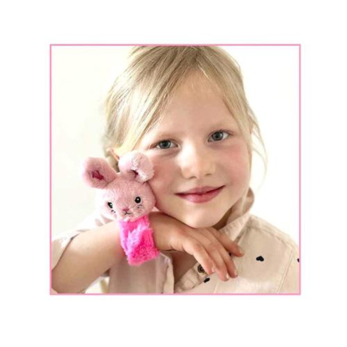 Princess Mimi Rabbit Pink plush bracelet