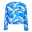 Hurley Tie Dye Crewneck Mädchen-Sweatshirt - Farbe: Blau, Größe: S