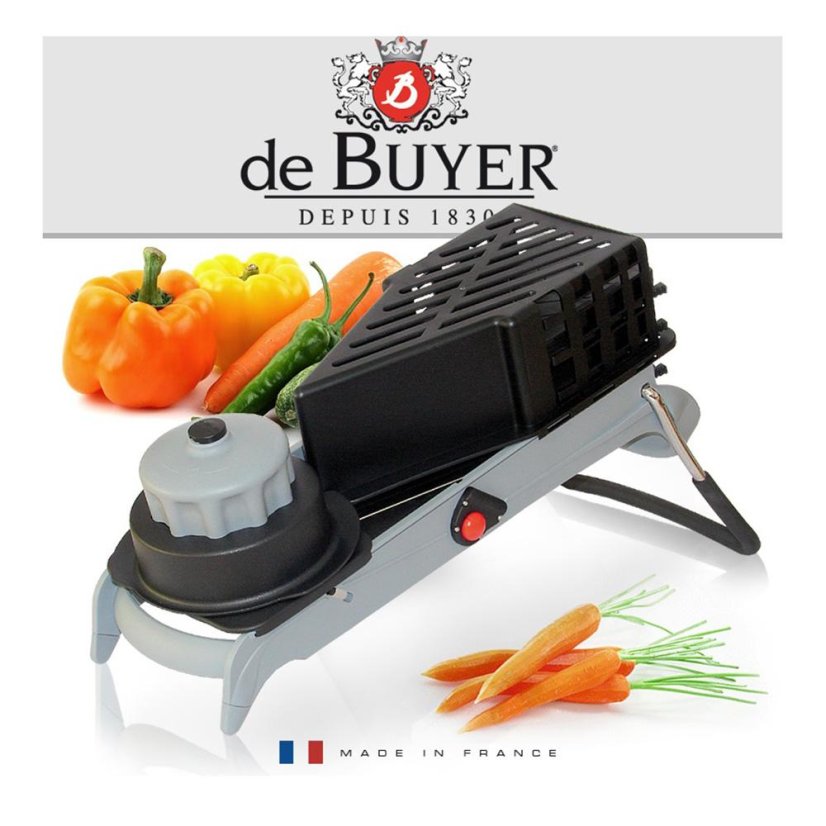 De Buyer Viper Mandoline 2016.00 čierny krájač ovocia a zeleniny