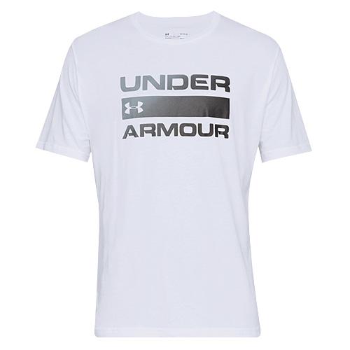 Pánské tričko Under Armour UA TEAM ISSUE WORDMARK SS - Barva: Bílá, Velikost: XXL