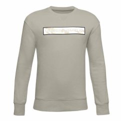 UA RIVAL FLEECE AMP CREW-WHT