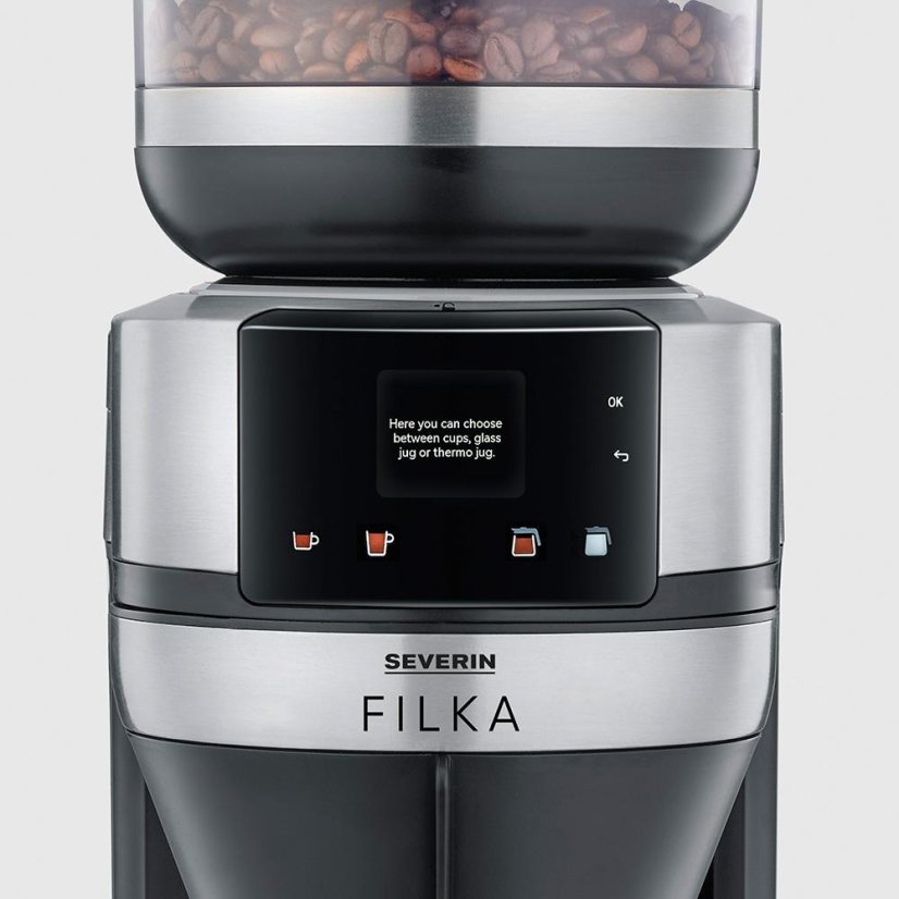 Kaffeemaschine Severin Filka KA 4852 schwarz-silber