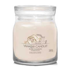 Yankee candle Signature stredná sviečka, Warm Cashmere