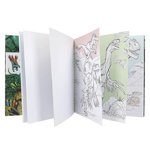 Dino World Flitter Eye Coloring Book