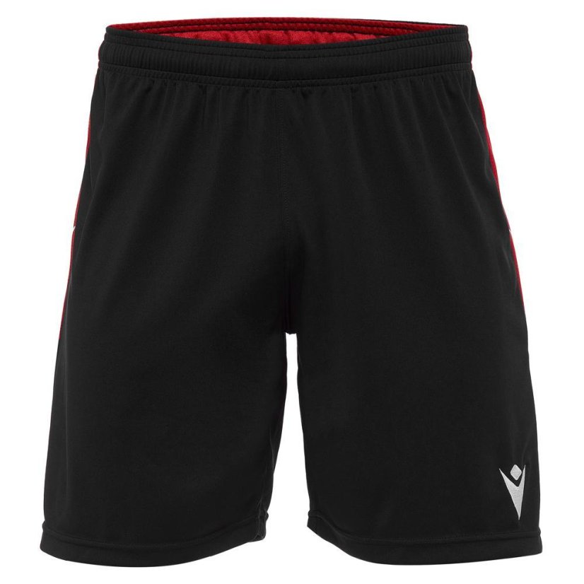 Fußballshorts Macron Tempel - Farbe: Rot/Weiß, Größe: M