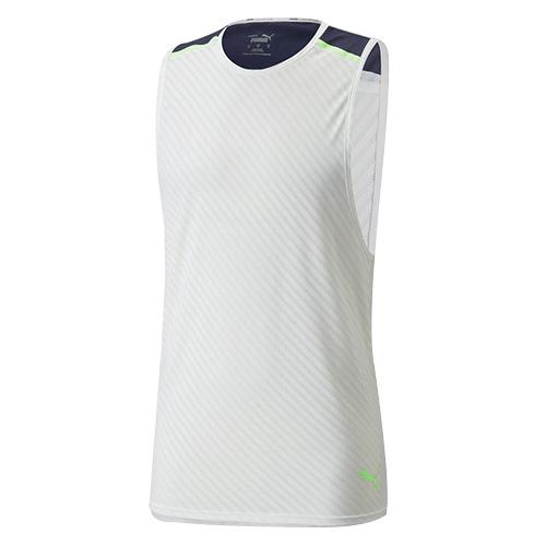Men's Puma Train Breeze Tank - Color: White, Size: S