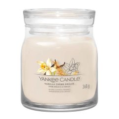 Svíčka Yankee Candle Signature střední, Vanilla Créme Brulée