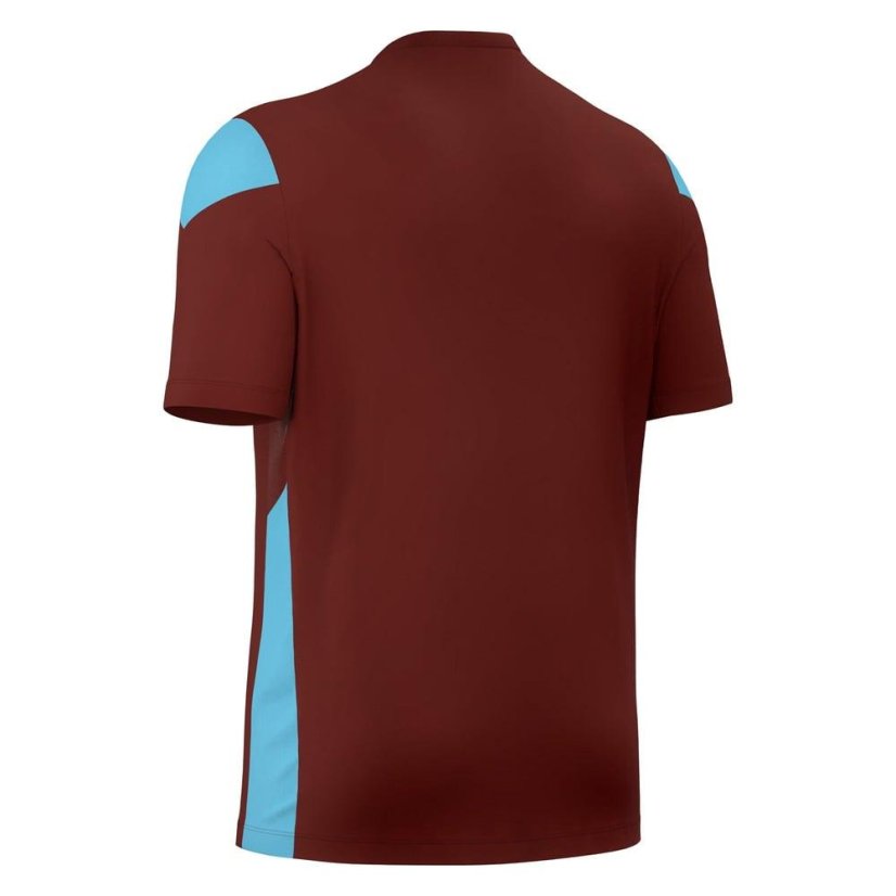 Macron Polis Kinder-Sporttrikot - Farbe: Rot/Weiß, Größe: XXS
