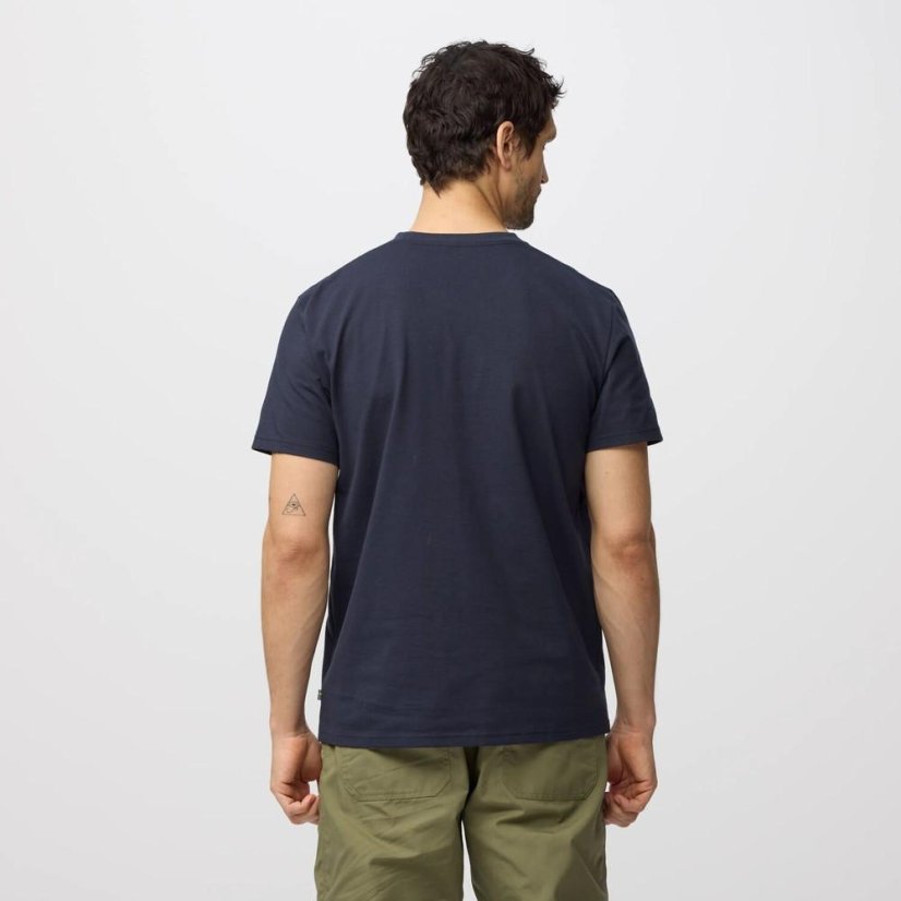 Pánské tričko Fjällräven Archive Logo T-Shirt M - Farba: Modrá, Veľkosť: XXL