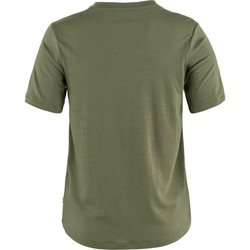 Dámské tričko Fjällräven Hoja Wool T-shirt W - variant: LAUREL GREEN | 625 | L
