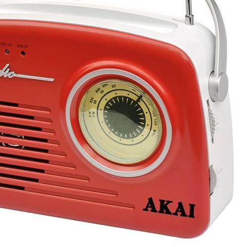 Radio AKAI APR-11R RED rot
