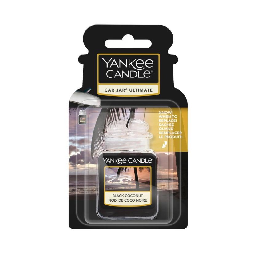 Lufterfrischer für das Auto Yankee candle Gel-Anhänger, Black Coconut