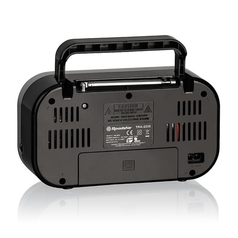 Roadstar TRA-2235/RD Portable Radio, Red