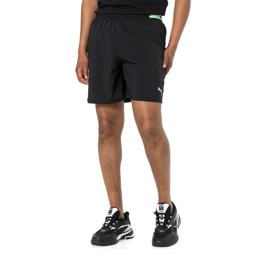 Puma Run Lite Woven 7" futószort - Szín: Fekete, Méret: S